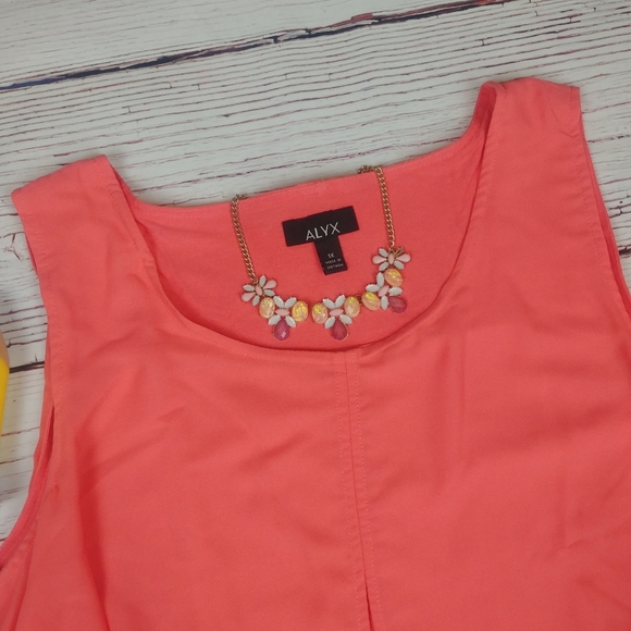 Alyx Lazer Cut Patterned Flowy Tank - Picture 4 of 8